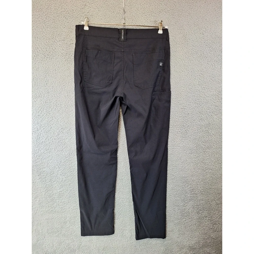 Spyder Pants Mens 34x32 Black‎ 5-Pockets Stretch Flat Front Straight Leg Casual